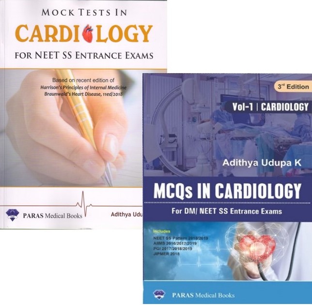 Mock Tests In Cardiology For NEET SS Entrance Exams 1st/2020 + MCQs In Cardiology For DM/NEET SS Entrance Exams 3rd/2019 (combo)
